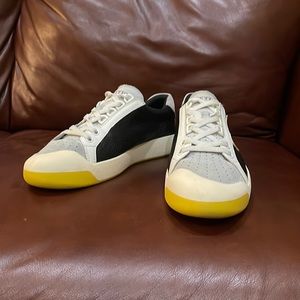Men Bally Pebble Leather Competition Fashion Sneakers